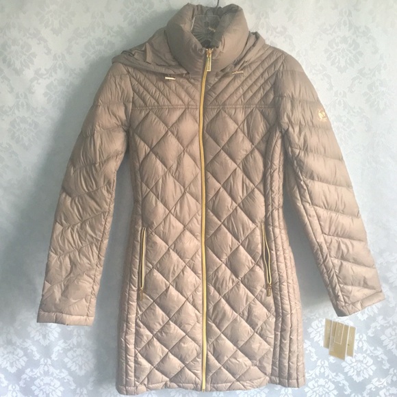 michael kors taupe coat